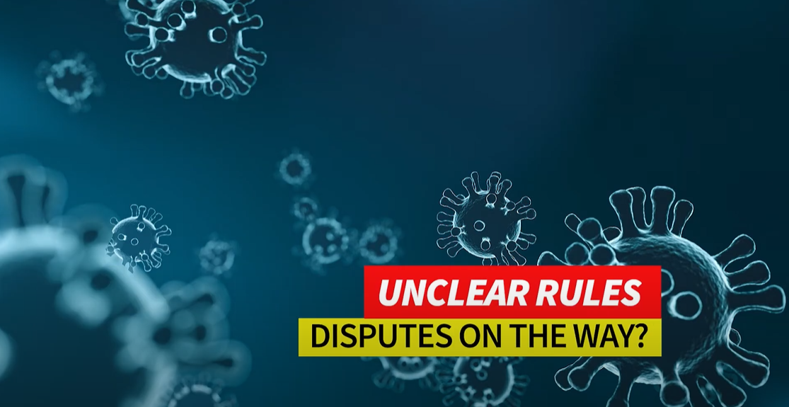 Unclear rules, disputes on the way?