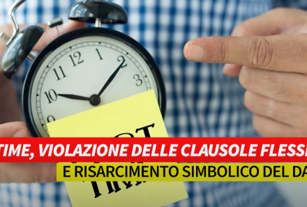 Part-Time, violazione delle clausole flessibili e risarcimento simbolico del danno