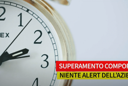 Superamento comporto, niente alert dell’azienda