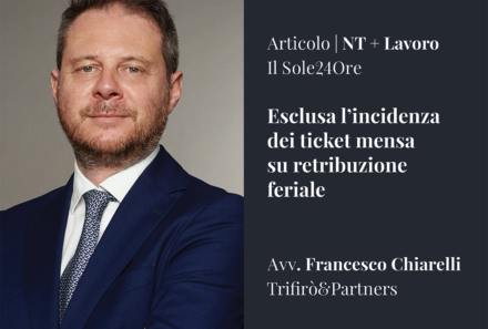 Esclusa l’incidenza dei ticket mensa su retribuzione feriale
