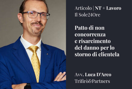 Patto di non concorrenza e risarcimento del danno per lo storno di clientela