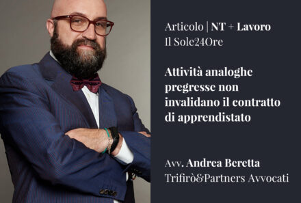 Attività analoghe pregresse non invalidano il contratto di apprendistato