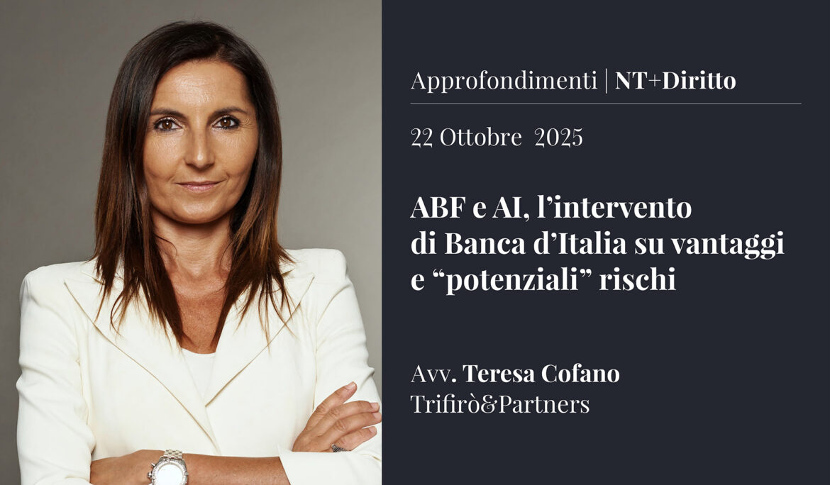 ABF e IA, l’intervento di Banca d’Italia su vantaggi e “potenziali” rischi