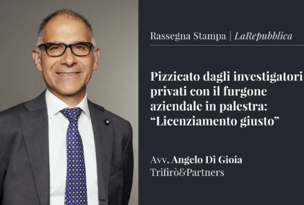 Pizzicato dagli investigatori privati con il furgone aziendale in palestra: “Licenziamento giusto”