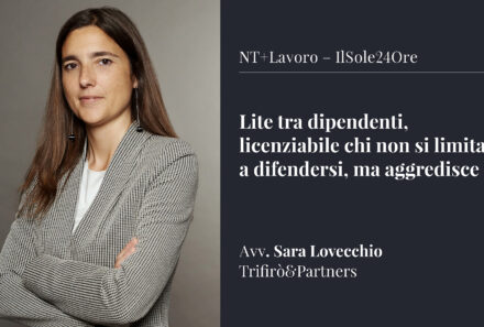Lite tra dipendenti,  licenziabile chi non si limita a difendersi, ma aggredisce