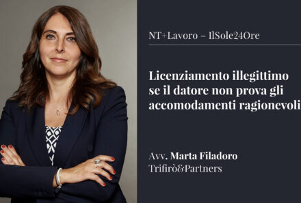 Licenziamento illegittimo  se il datore non prova gli  accomodamenti ragionevoli