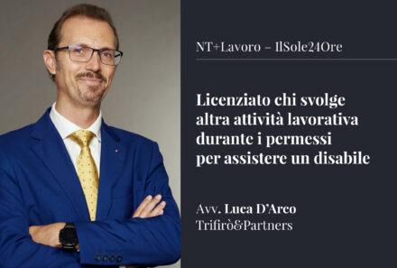 Licenziato chi svolge altra attività lavorativa durante i permessi per assistere un disabile