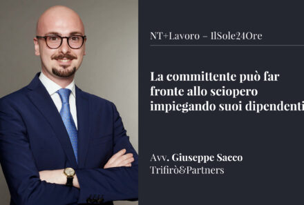 La committente può far fronte allo sciopero impiegando suoi dipendenti