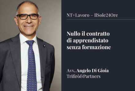 Nullo il contratto di apprendistato senza formazione