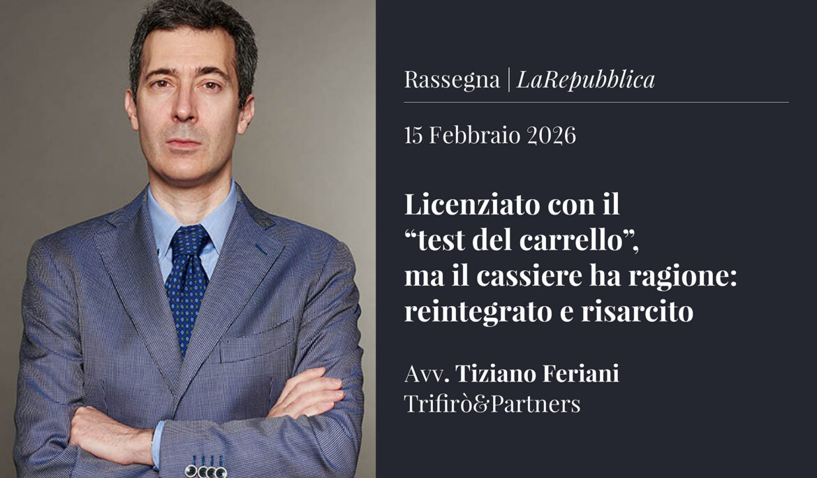 Licenziato, reintegrato e risarcito.