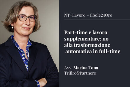 Part-time e lavoro supplementare: no alla trasformazione automatica in full-time