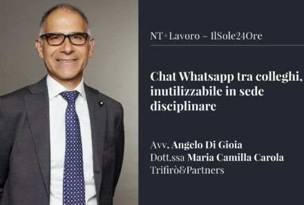 Chat Whatsapp tra colleghi, inutilizzabile in sede disciplinare