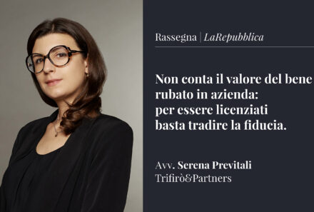 Non conta il valore del bene rubato: per esser licenziati basta tradire la fiducia