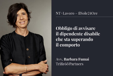 Obbligo di avvisare il dipendente disabile che sta superando il comporto