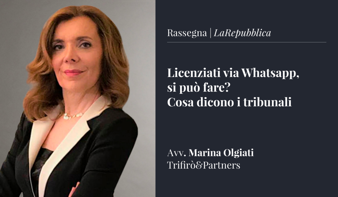Licenziati via Whatsapp, si può fare? Cosa dicono i tribunali