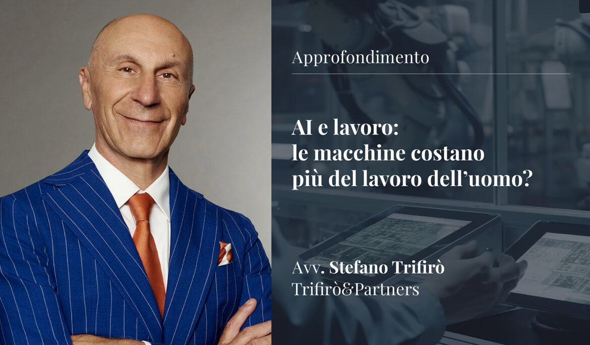AI e lavoro: le macchine, costano di più del lavoro dell uomo?