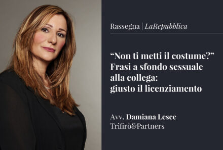 “Non ti metti il costume?” Frasi a sfondo sessuale alla collega: giusto il licenziamento